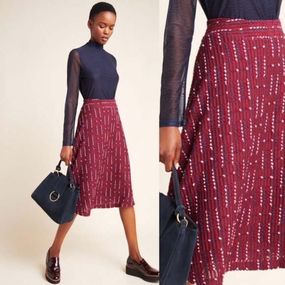 Anthropologie Dresses & Skirts - NWT Anthropologie Anisa Textured Midi Skirt